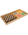 COFFRET BOIS DE JEUX 365 REGLES  En bois. Pour jouer, en famille, a...
