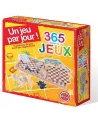 COFFRET BOIS DE JEUX 365 REGLES  En bois. Pour jouer, en famille, a...