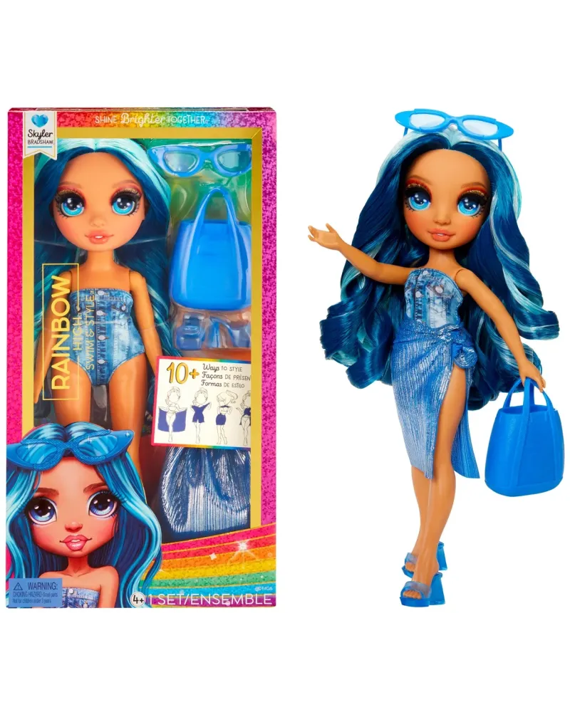 RAINBOW HIGH SWIN&STYLE SKYLER 28cm. Différents accessoires pour al...