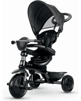 TRICYCLE COSY GRIS  Armature métallique, roues en EVA, 1 canne de d...