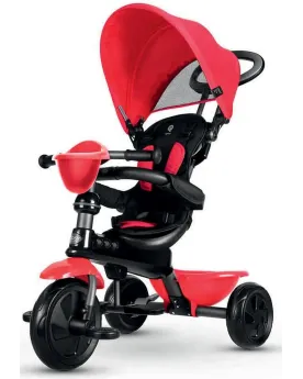 TRICYCLE COSY ROUGE  Armature métallique, roues en EVA, 1 canne de ...
