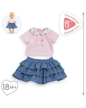 BEBE 30CM T-SHIRT + JUPE WK PARIS   COR111060 COROLLE Âge Minimum: ...