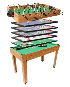 TABLE MULTI JEUX 7 EN 1 107x61x81cm  Table multi-jeux 7 en 1. Dimen...