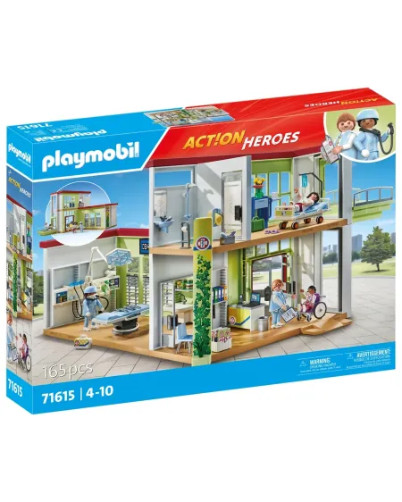 HOPITAL AMENAGE AVEC TOIT VEGETAL   PMB71615 PLAYMOBIL Âge Minimum:...