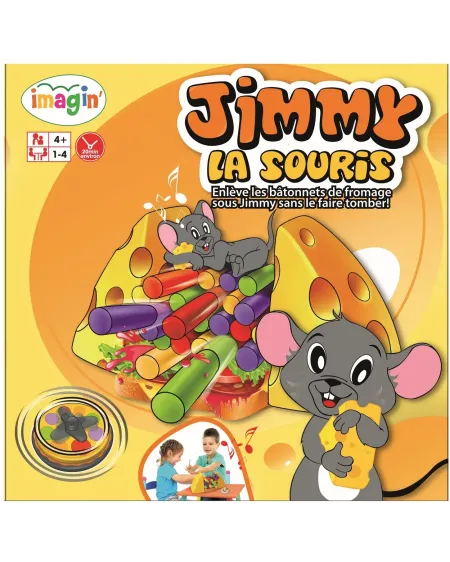 JIMMY LA SOURIS Enlève les bâtonnets de fromage sous Jimmy sans le... JIMMY LA SOURIS Enlève les bâtonnets de fromage sous Jimmy sans le...