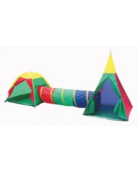 TENTE 100X100X135+TUNNEL180X46+DOME  Longueur : 392 cm. IPL8703  Âg...