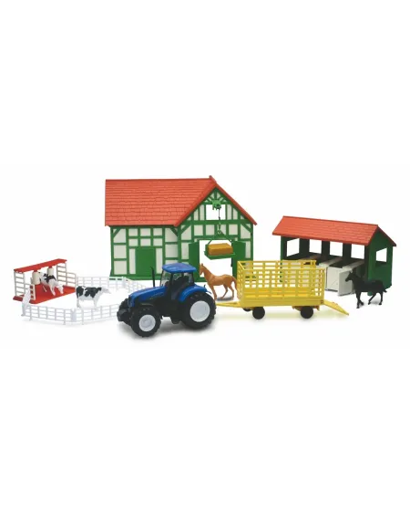 FERME + ANIMAUX + TRACTEUR 1/32 1 écurie, 1 tracteur 1/32 avec 1 r... FERME + ANIMAUX + TRACTEUR 1/32 1 écurie, 1 tracteur 1/32 avec 1 r...
