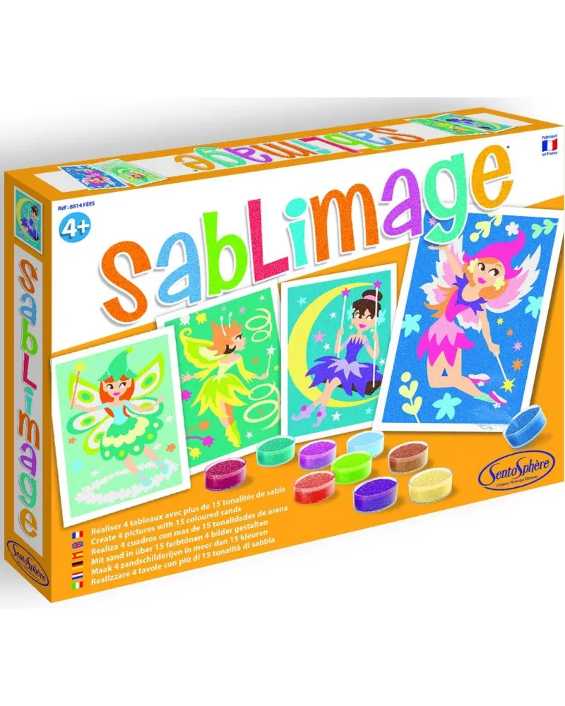 SABLIMAGE FEES  Réalise de jolis tableaux en saupoudrant de sable c...