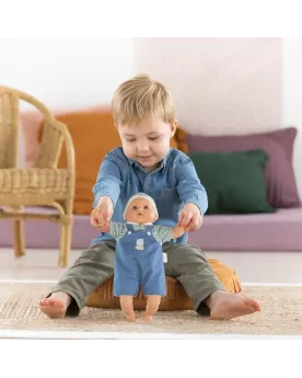 BB CALIN MAEL BLEU/GRIS 30CM  30 cm. COR100640 COROLLE Âge Minimum:...