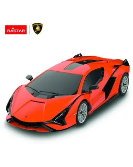 R.C. 1/24 LAMBORGHINI SIAN ORANGE F/F  2.4 GHz. Toutes fonctions. P...