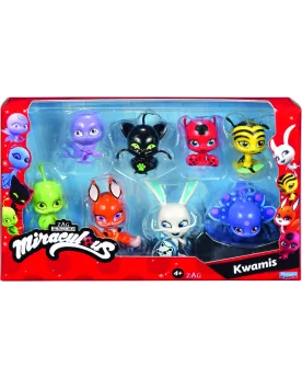 MIRACULOUS PACK DE 8 KWAMIS   BANP50532 BANDAI Âge Minimum: 4A -Âge...