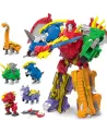 DINOSTER ROBOT 28CM 6 EN 1 COMBINABLE  28 cm. Transforme les véhicu...