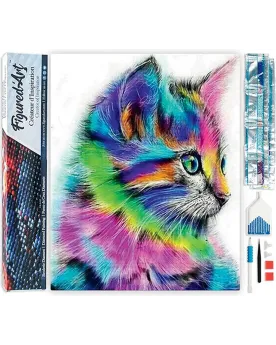 BRODERIE DIAMANT CHATON COLORE+ CHASSIS Une toile sur cadre avec le...