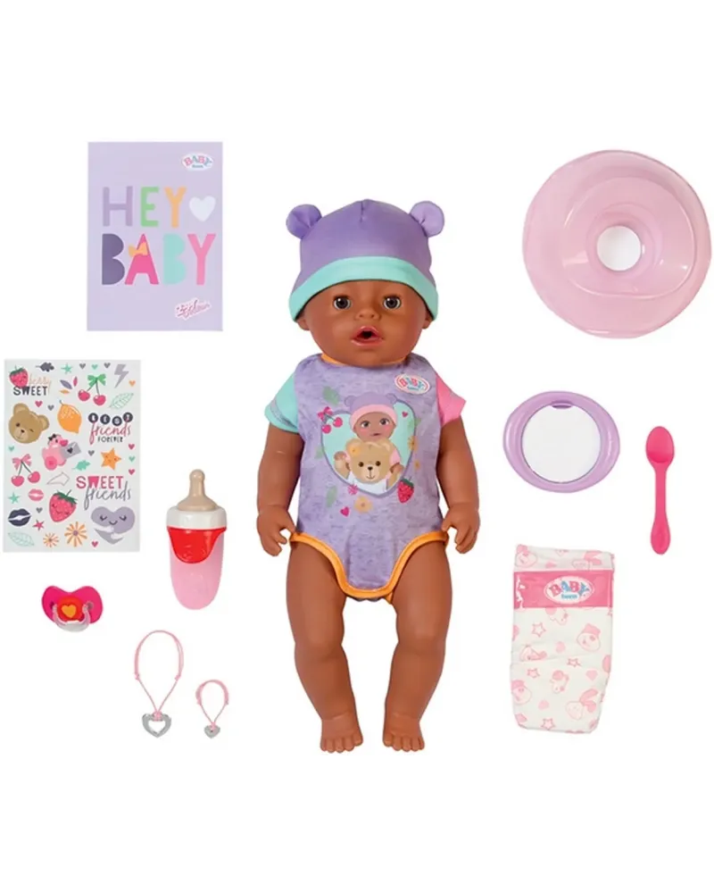 BABY BORN INTERACTIF ETNIC EVA 43CM  43 cm. 10 fonctions. Il intera...