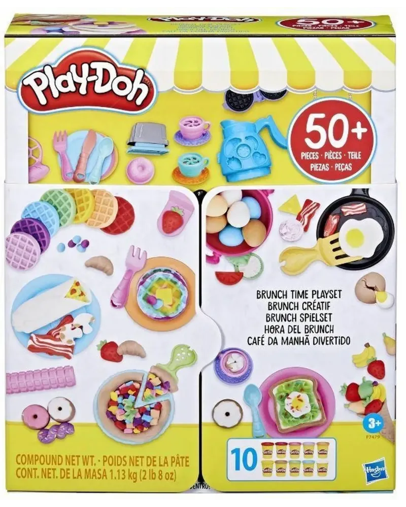 PLAY DOH BRUNCH TIME  Pour créer des ufs, des gaufres, des fruits,...