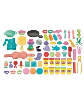 PLAY DOH BRUNCH TIME  Pour créer des ufs, des gaufres, des fruits,...