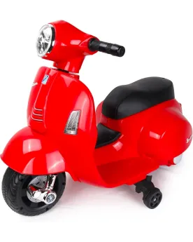 VESPA 6V ROUGE  Batterie 6 V. Avec phare et klaxon. Existe en vert ...
