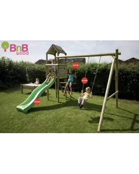 PORTIQUE TOUR LOLA  Avec 1 tour, échelle bois et fixation pour agrè...