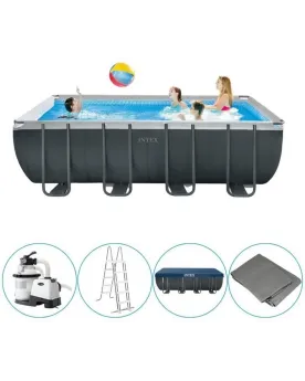 PISCINE SEMI RIGIDE 549X274X132 POMPE  549 x 274 x 132 H cm. Filtre...