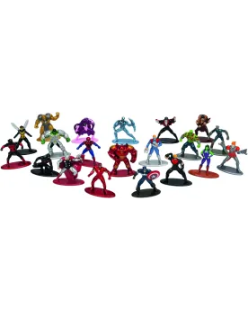 20 FIGURINES METAL MARVEL  20 personnages emblèmatiques de 4 cm en ...