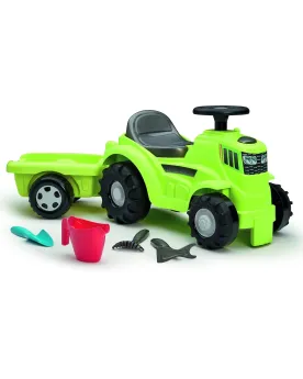 PORTEUR TRACTEUR + REMORQUE JARDINIER  1 remorque, 1 bac de rangeme...