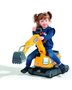 PORTEUR EXCAVATRICE 4 ROUES  Cabine rotative à 360°, pelle entièrem...