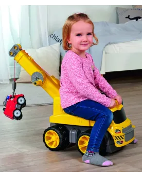 PORTEUR BIG + GRUE  La grue pivote à 360°, se déploie et le grappin...