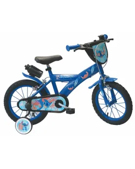 VELO 14" STITCH FREINS GOURDE  Roues gonflables, 2 freins et gourde...