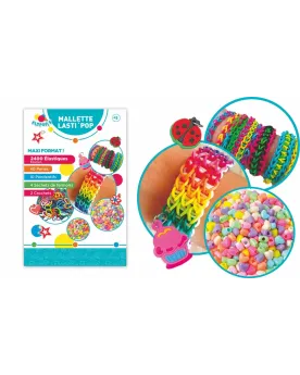 COFFRET 2400 LOOMS + CHARMS  2400 élastiques multicolores et des ac...