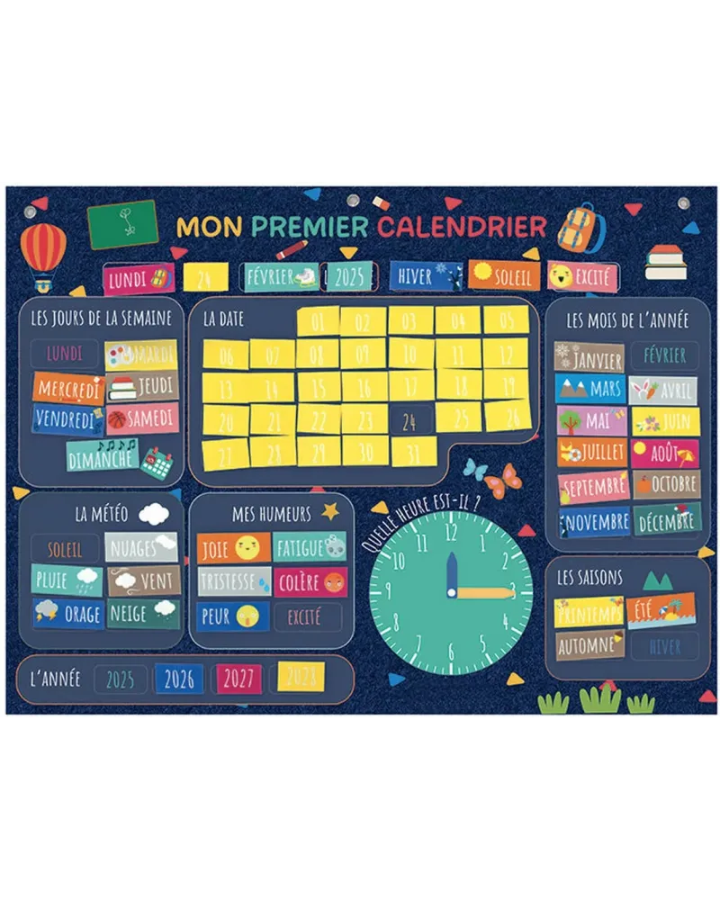 MON PREMIER CALENDRIER 70 PCES FEUTRINE