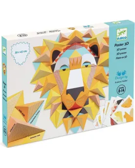 COFFRET PLIAGE ET COLLAGE LION