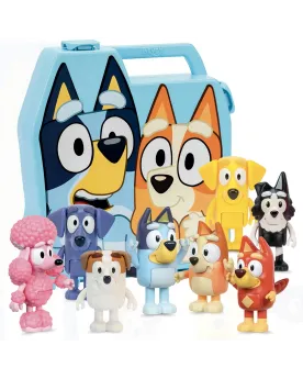 BLUEY VALISETTE + 8 PERSONNAGES