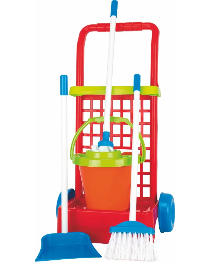 CHARIOT MENAGE - NETTOYAGE  Avec différents accessoires : seau, bro...