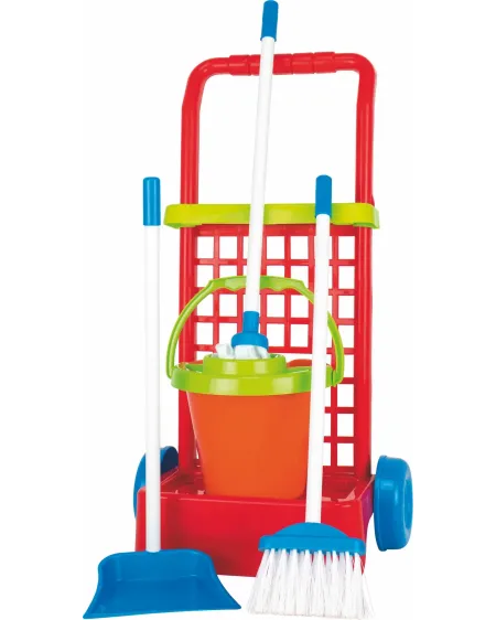 CHARIOT MENAGE - NETTOYAGE  Avec différents accessoires : seau, bro...