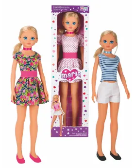 POUPEE MARIA 105CM 105 cm. Tu peux l'habiller avec tes robes et la ...