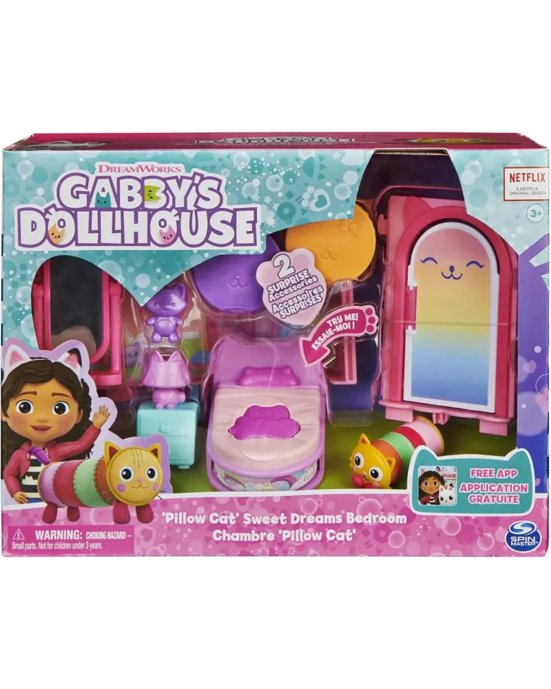 GABBY'S DOLLHOUSE CHAMBRE Ce playset se connecte d'ailleurs avec la...