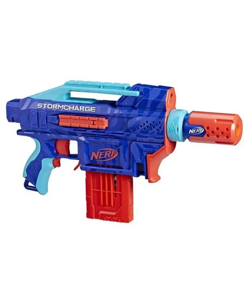 NERF ELITE 2.0 STORMCHARGE 60CM  Canon et crosse amovibles. Tir mot...