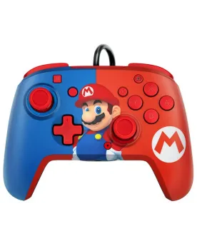 SWITCH MANETTE FILAIRE FACEOFF+AUD MARIO   SWT606825 NINTENDO SWITC...