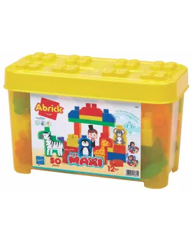 MAXI ABRICK BARIL ANIMAUX FERME 50PCES  Le baril contient 50 brique...
