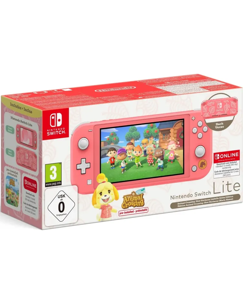SWITCH CONSOLE LITE CORAIL+ACNH+12 MOIS   SWT10014332 NINTENDO SWIT...