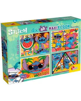 DISNEY PUZZLE SUPERMAXI 4X48PCES STITCH