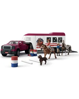 PICK-UP ET SA GRANDE REMORQUE EQUESTRE