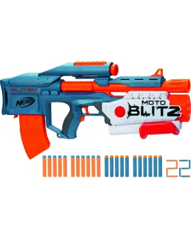 NERF ELITE 2.0 MOTO BLITZ+22 FLECHETTES  Tir avec la puissance du a...