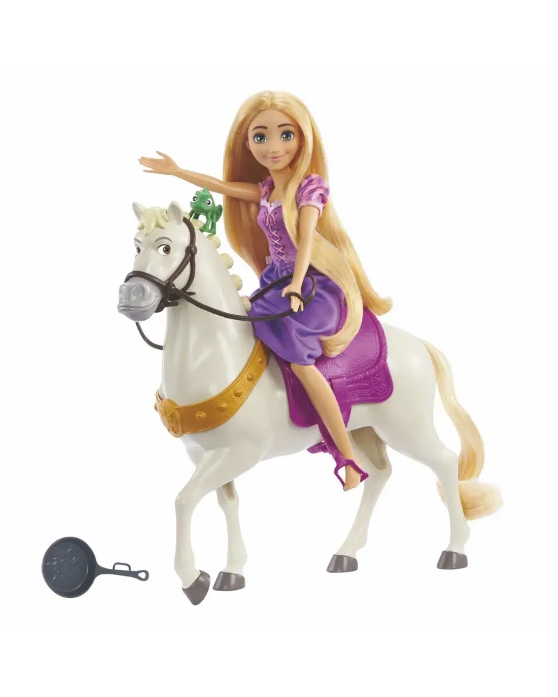 DISNEY PRINCESSES RAIPONCE + MAXIMUS  Figurine articulée aux longs ...