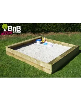 BAC A SABLE BOIS 120X120   BNB93395 BNB WOOD Pays d'origine: Belgiq...