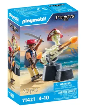 CANONNIER DES PIRATES   PMB71421 PLAYMOBIL Âge Minimum: 4A -Âge Max...