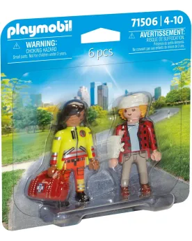 SECOURISTE AVEC BLESSE   PMB71506 PLAYMOBIL Âge Minimum: 4A -Âge Ma...