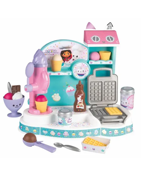 MARCHANDE DE GLACE GABBY  1 machine à glaces, 1 gaufrier et 20 acce...