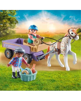 ENFANTS AVEC CALECHE ET PONEY   PMB71496 PLAYMOBIL Âge Minimum: 4A ...