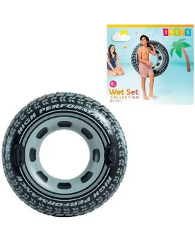 BOUEE PNEU 114 CM  114 cm. WET56268 INTEX Âge Minimum: 6A -Âge Maxi...
